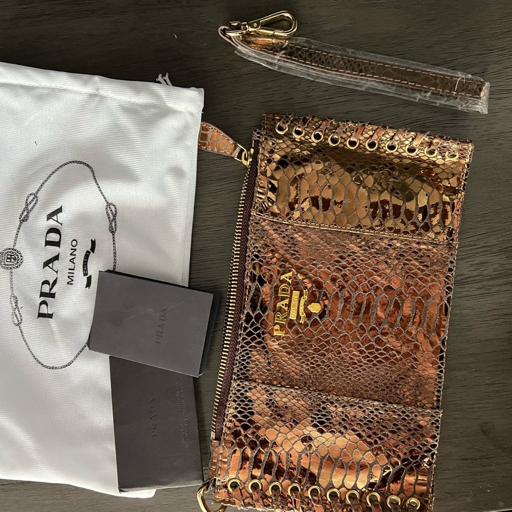 Vintage Prada wristlet brand new